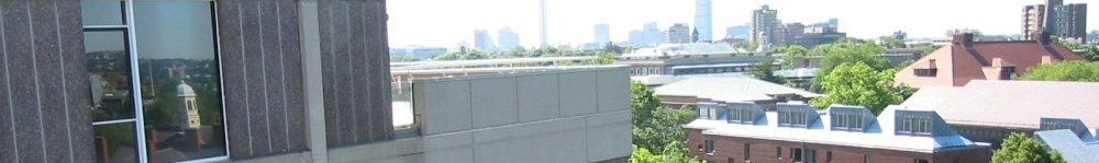 view onto Boston from Science center
