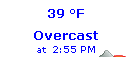 Current weather information on wunderground
