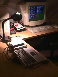 The dell desktop is running Linux Mandrake