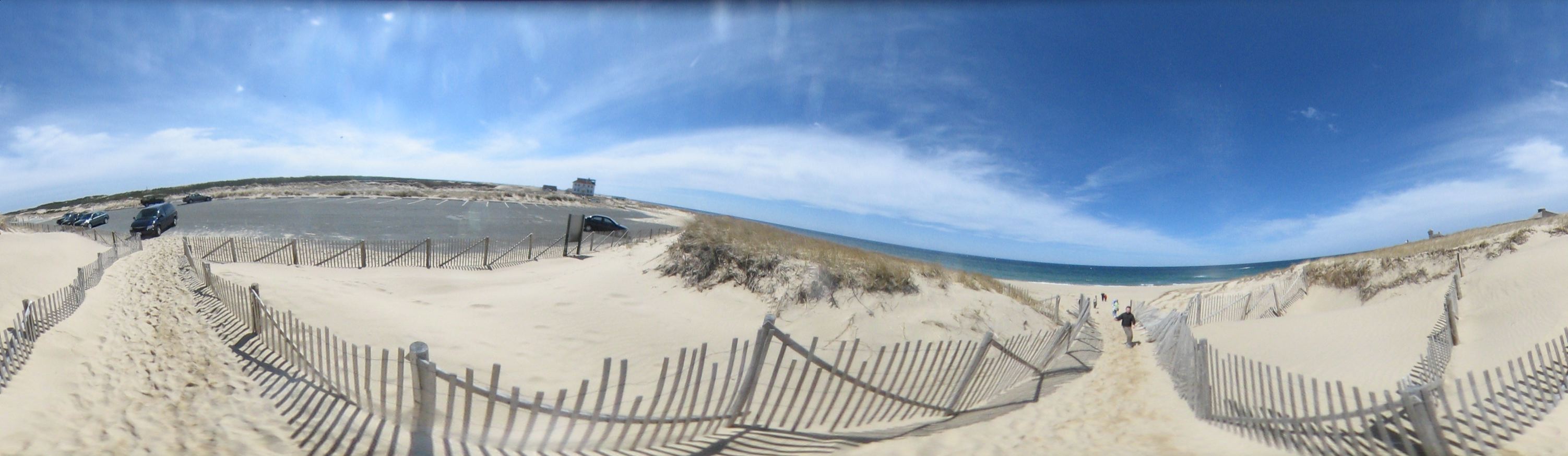 Cape: walking to the beach