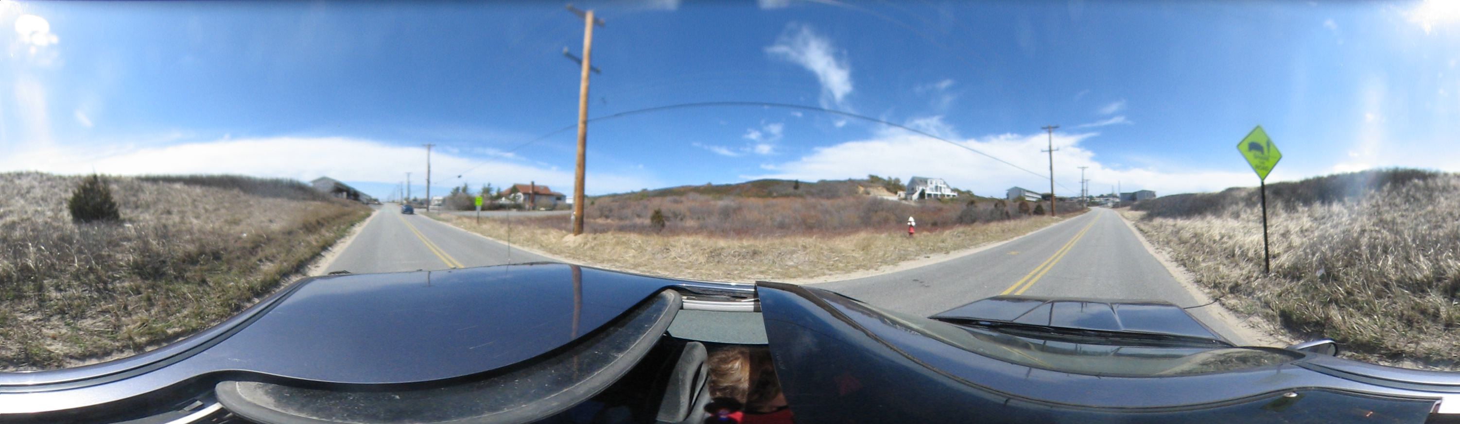 Cape Cod: Driving in near Truro