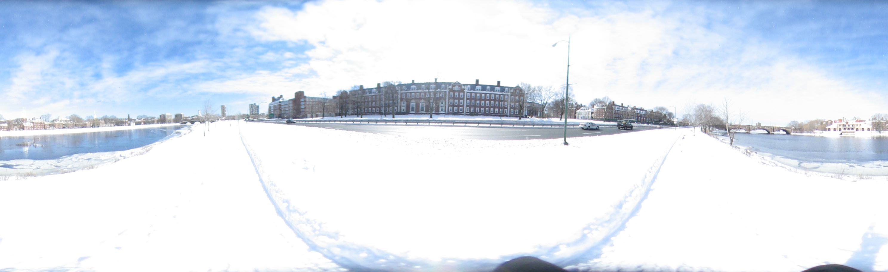 On Allston river beach