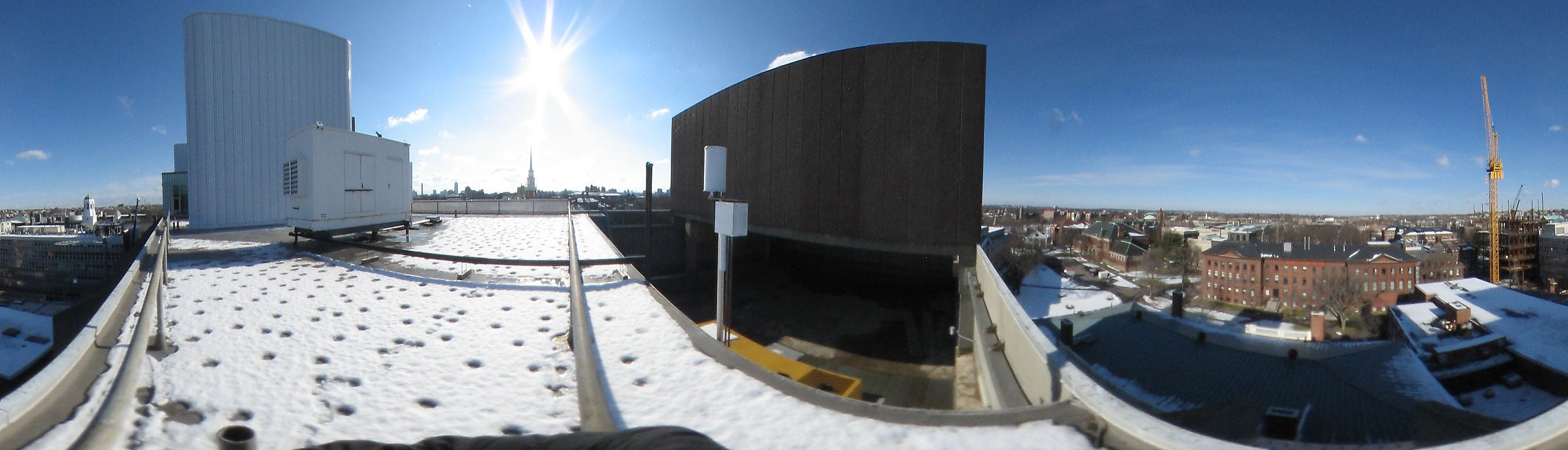 Seventh floor panorama from science center, Harvard University