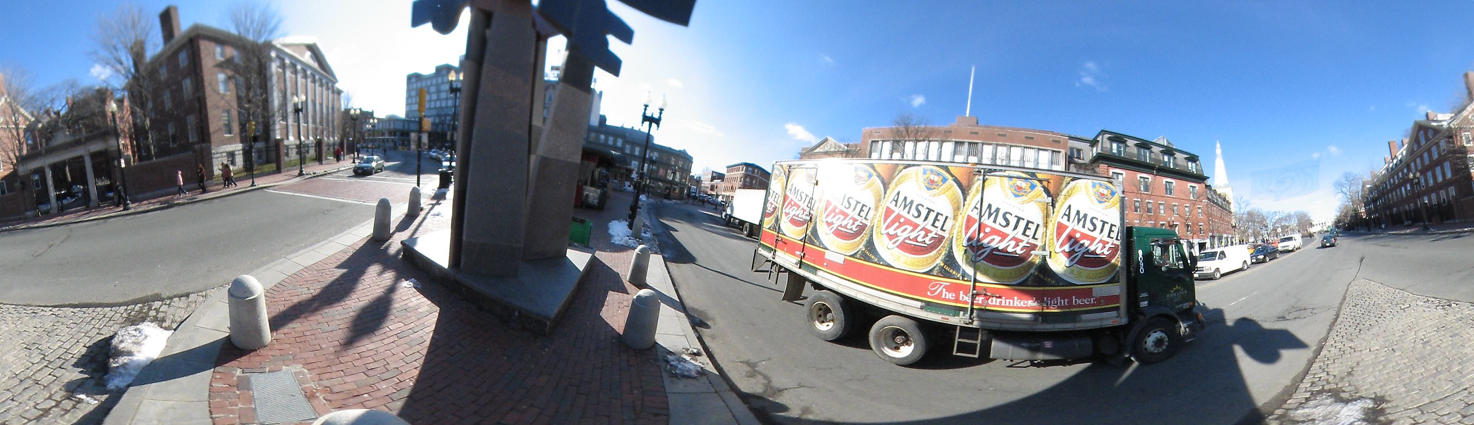 Harvard square near Harvard University