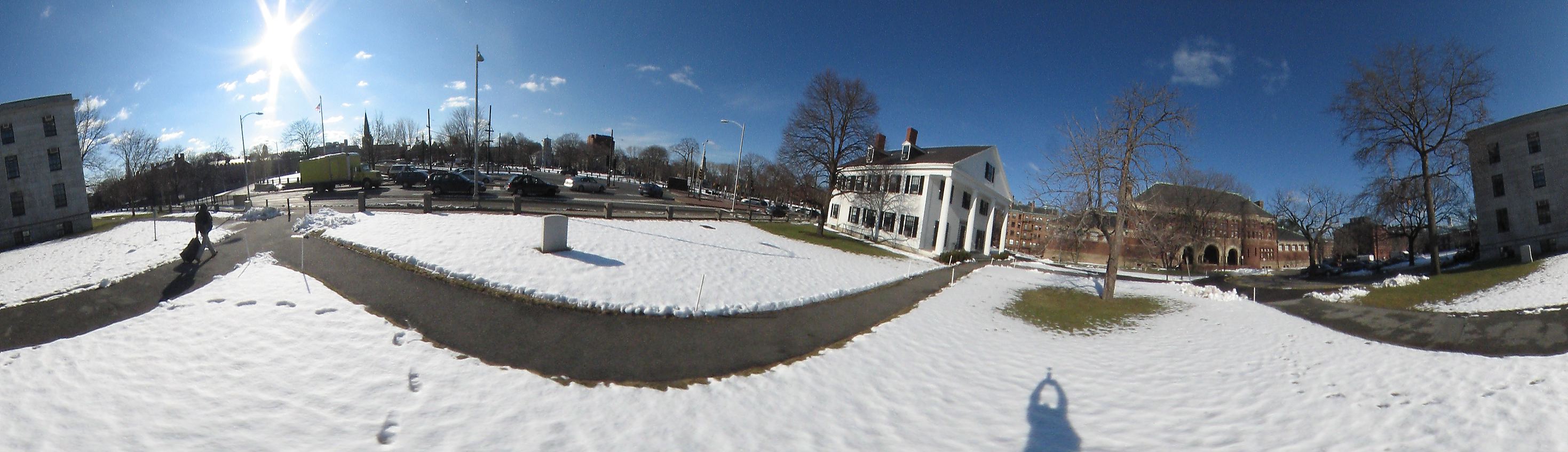 Harvard square near Harvard University