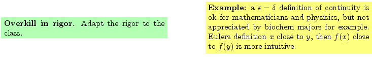 $\textstyle \parbox{16cm}{
\fcolorbox{green1}{green1}{\parbox{7cm}{
{\bf Overki...
...on $x$\ close to $y$,
then $f(x)$\ close to $f(y)$\ is more intuitive.
}}
}$