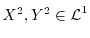 $X^2,Y^2 \in \Lcal^1$