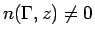 $ n(\Gamma, z) \neq 0$