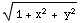 (1 + x^2 + y^2)^(1/2)