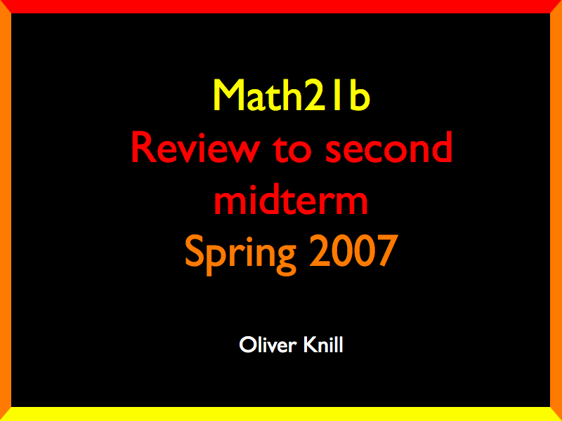 Review II