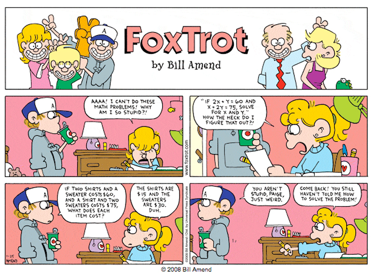 Linear Algebra in Comic