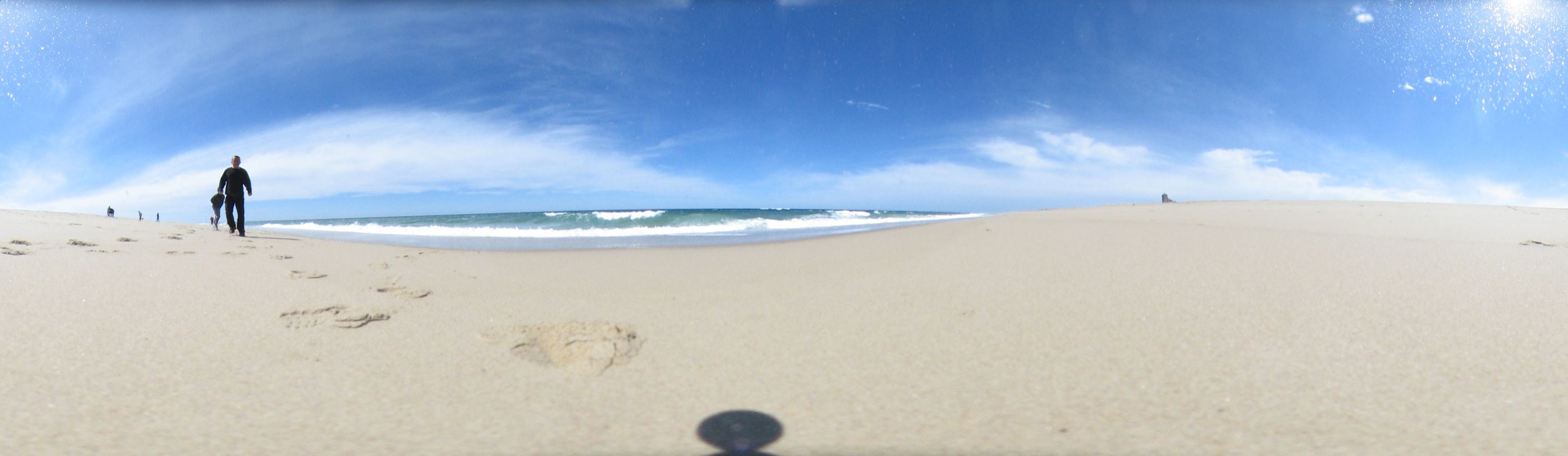 Cape: camera in sand 