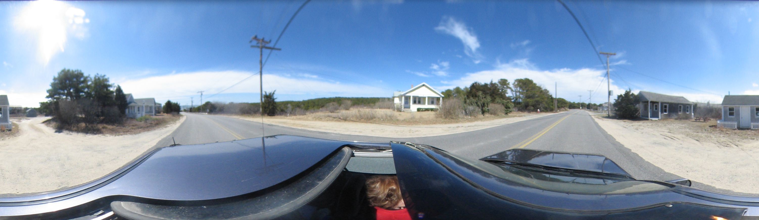 Cape Cod: Driving in near Truro