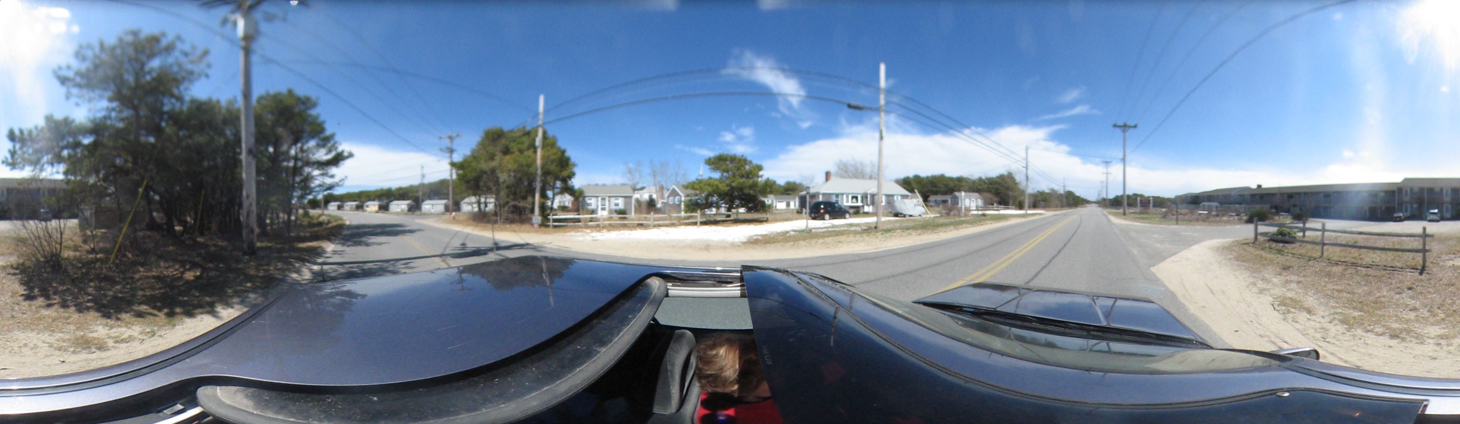 Cape Cod: Driving in near Truro