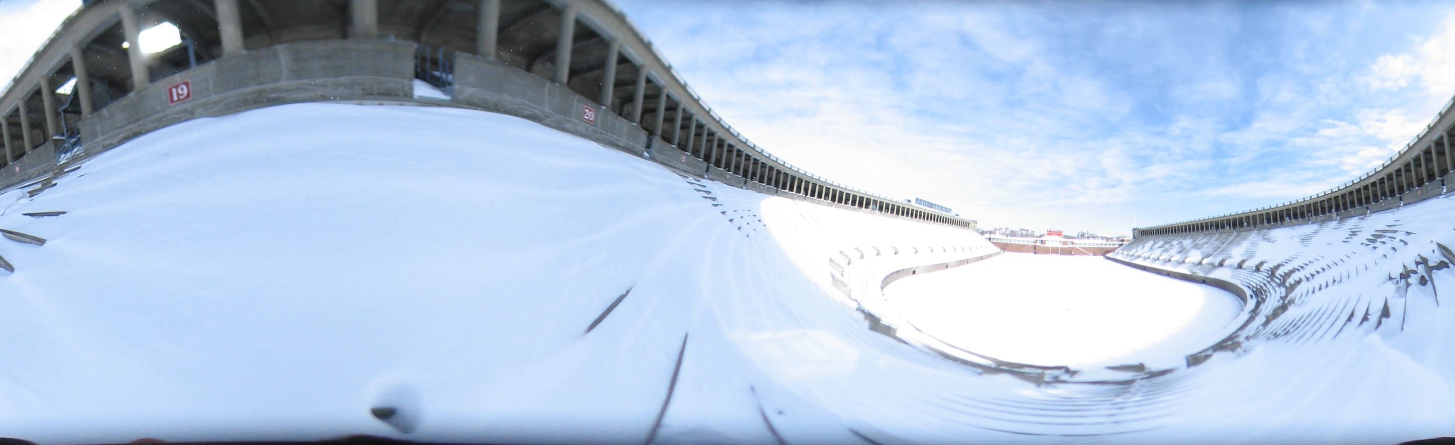 Harvard Stadium inside 