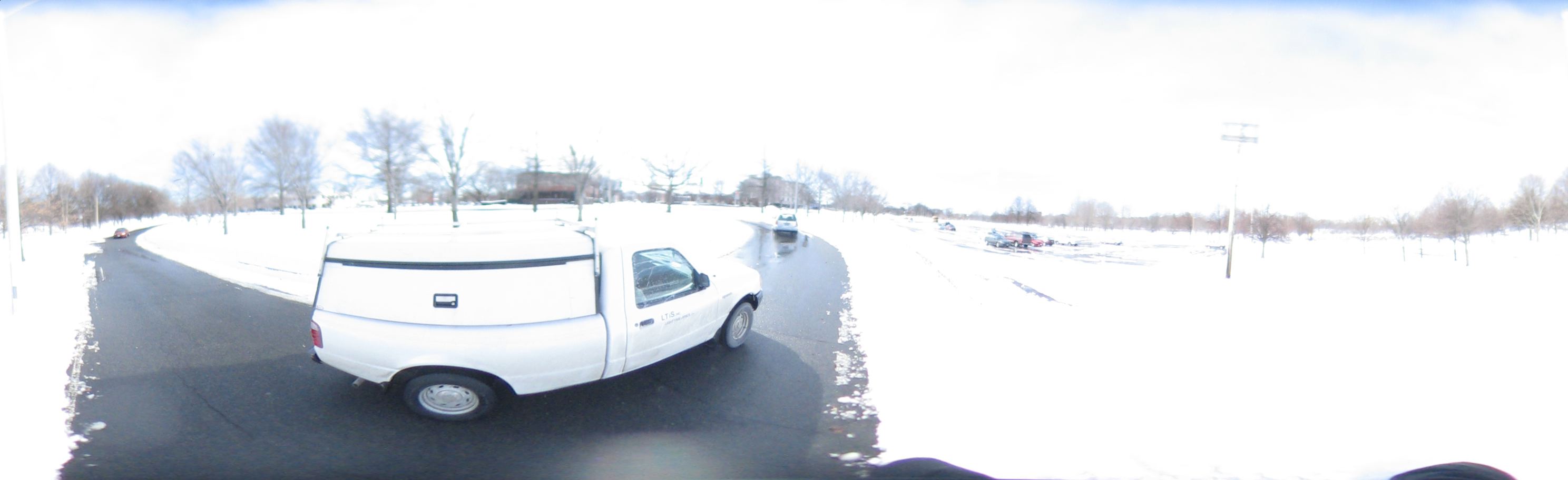 Parking place near river in Allston