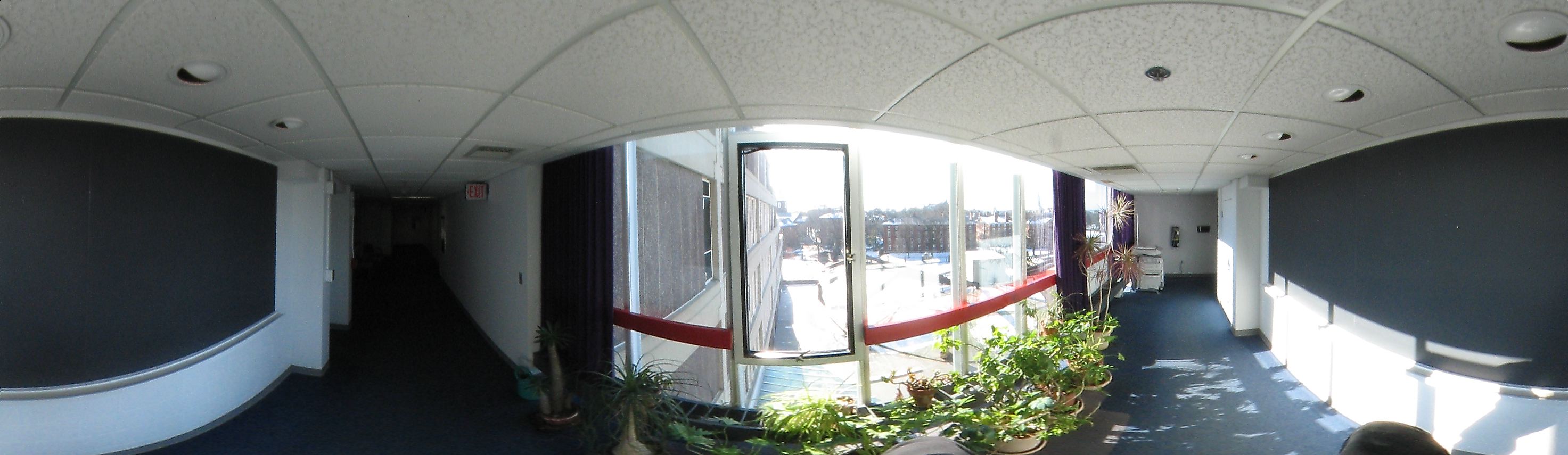 Fifth floor panorama from science center, Harvard University