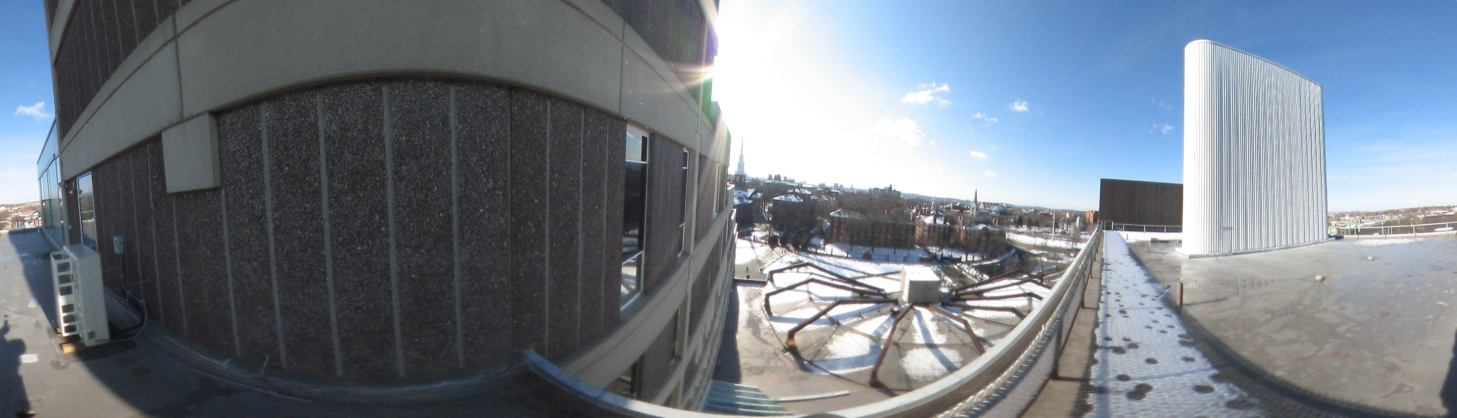 Seventh floor panorama from science center, Harvard University