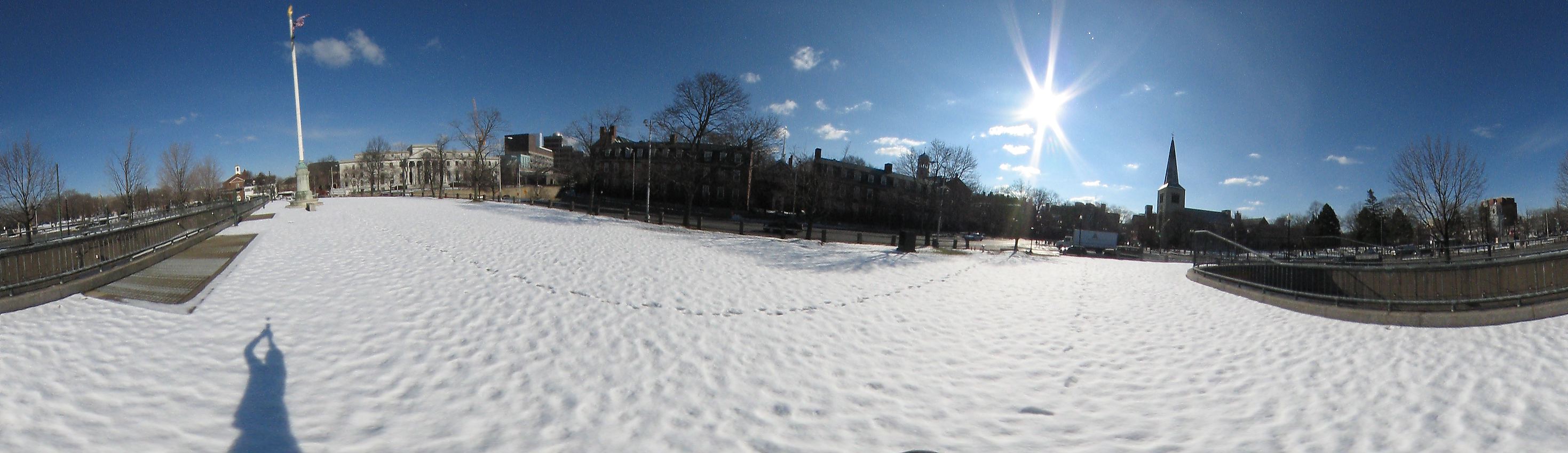 Harvard square near Harvard University