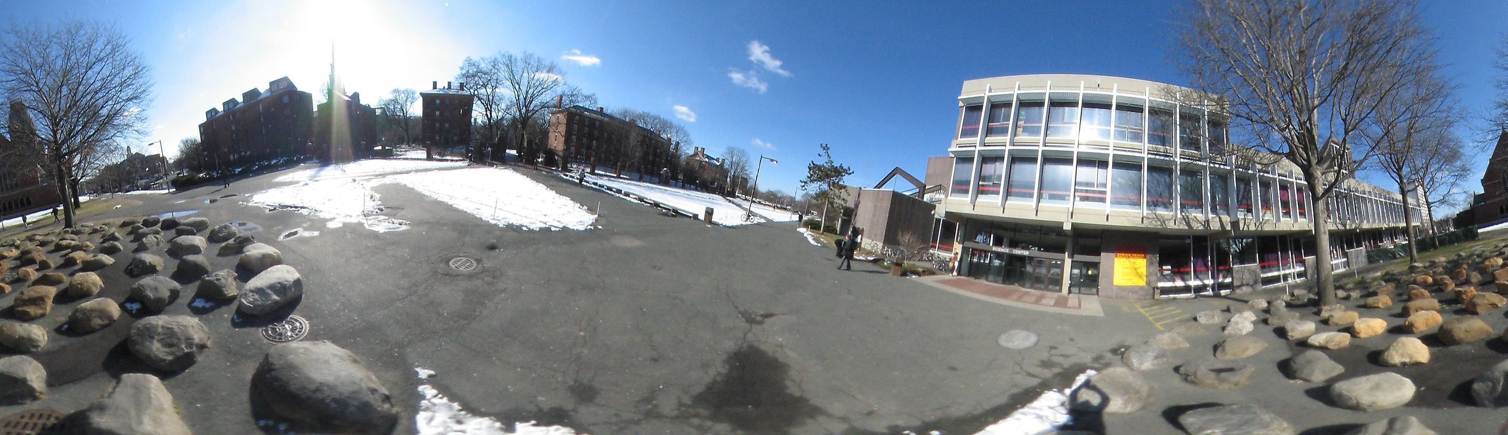 Harvard square near Harvard University