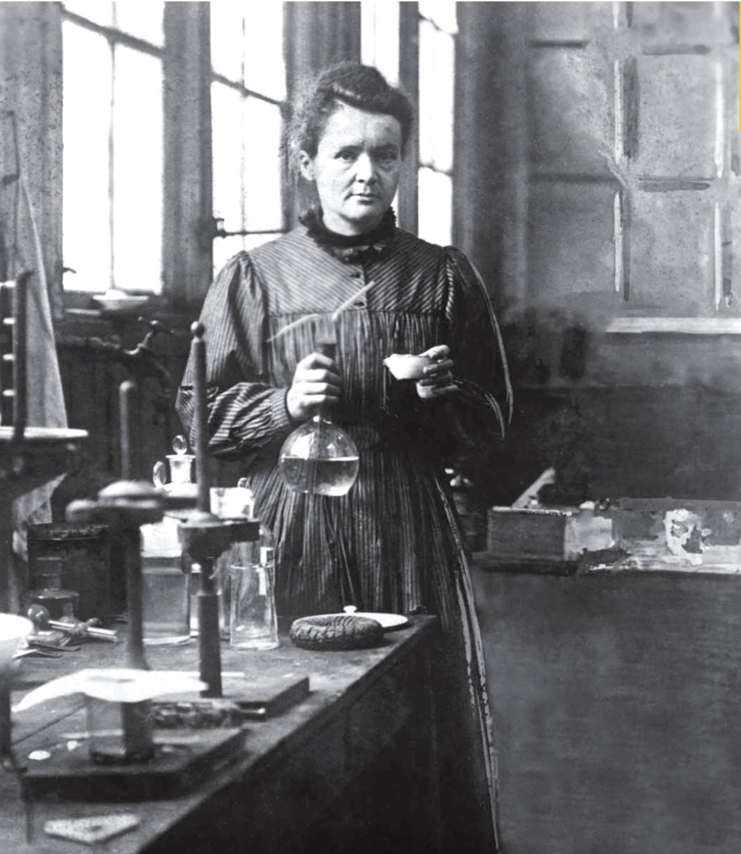 Marie Curie, picture appearing in the book of Katherine Krieg about Marie Curie