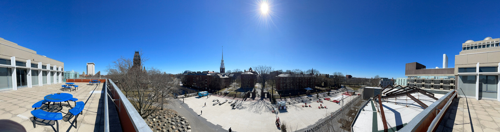 harvard yard, view from science center