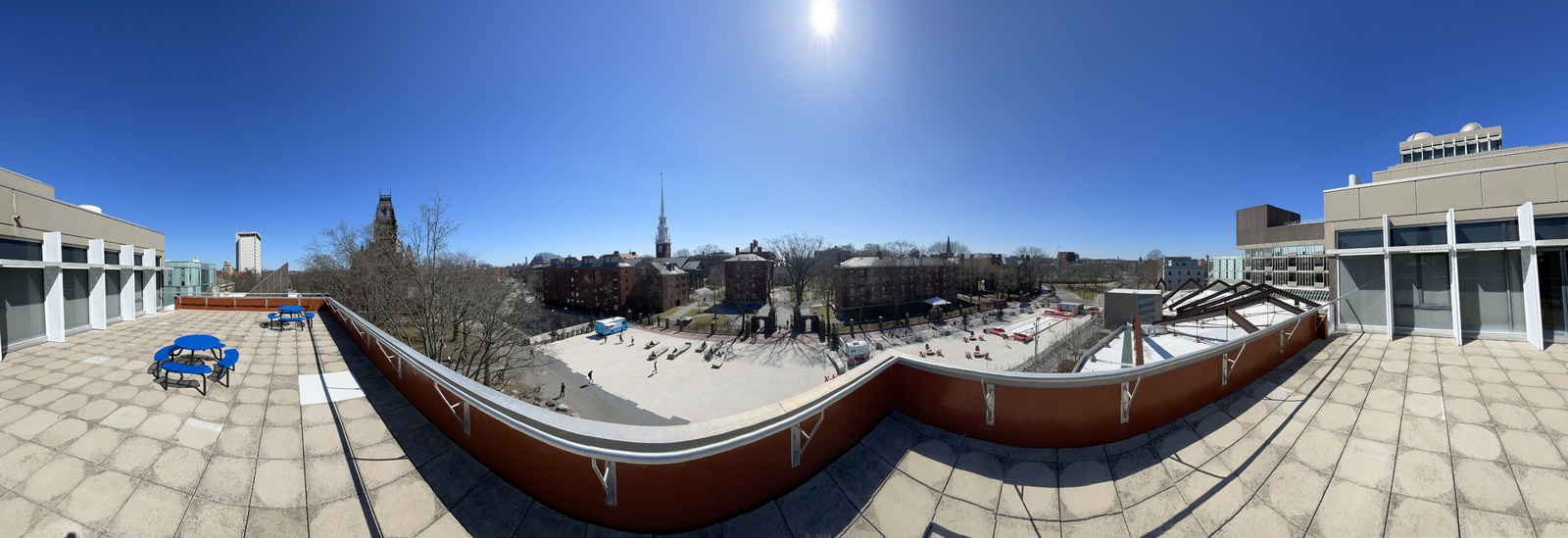 harvard yard, view from science center